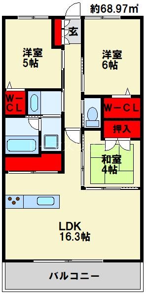 アーティックス門司ヘリテイジ 間取り