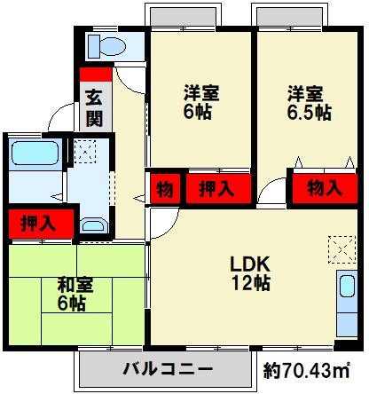 セジュール Ｃ棟 間取り