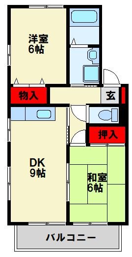シティベール上上津役 間取り