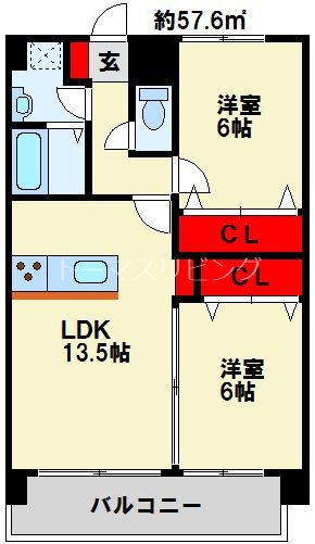 アクシオ足立 間取り図