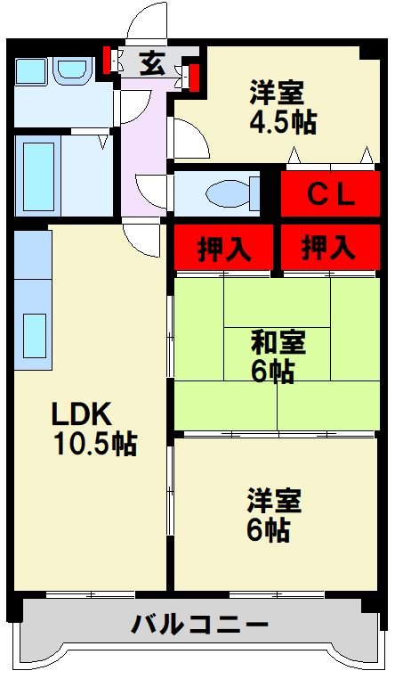 クレベール鷹の巣 間取り