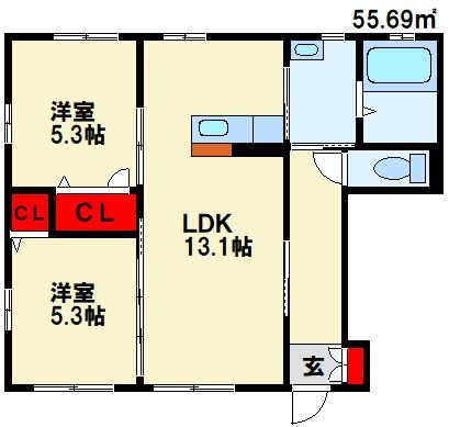 シャーメゾンリシェス　  間取り