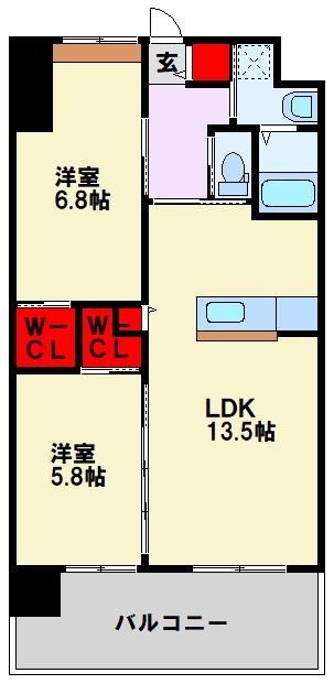ウイングス八幡駅前 間取り