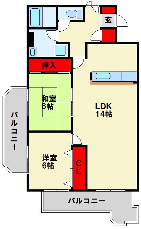 ニューコーポ高見 間取り