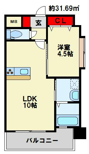 アンテス上到津  人気のカウンターキッチンです。