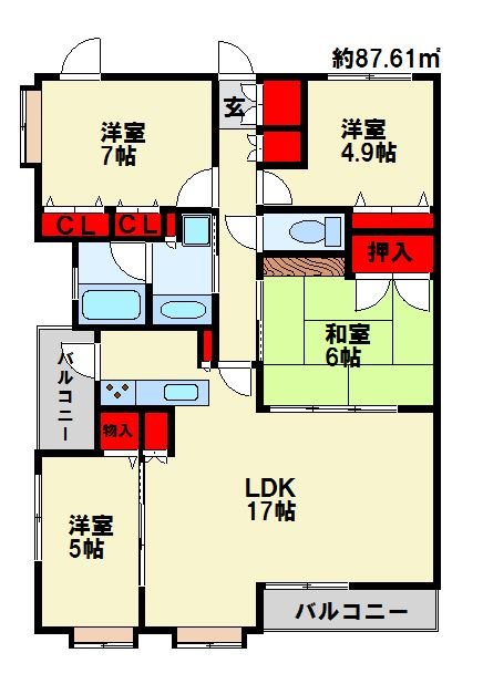センチュリーナ中央 間取り