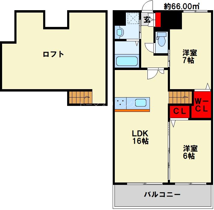 オーヴィジョンQULAS小倉金田 間取り