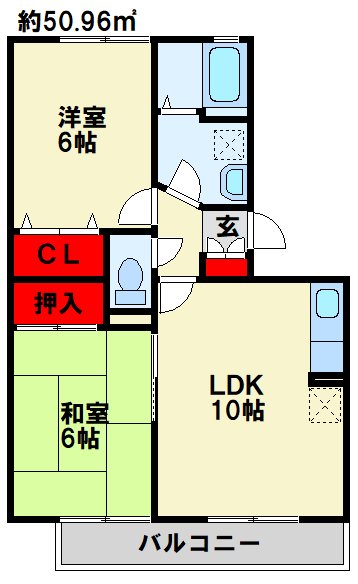グランドゥール田中 間取り