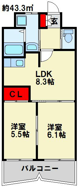 S-FORT小倉 間取り図