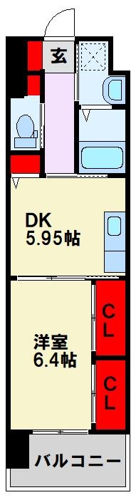 ウイングス八幡駅前 間取り