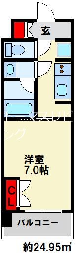 RJRプレシア西小倉駅前 間取り