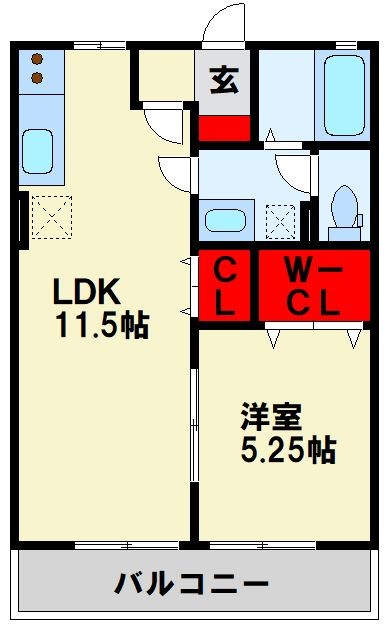 ヴァンソレーユ B棟  間取り