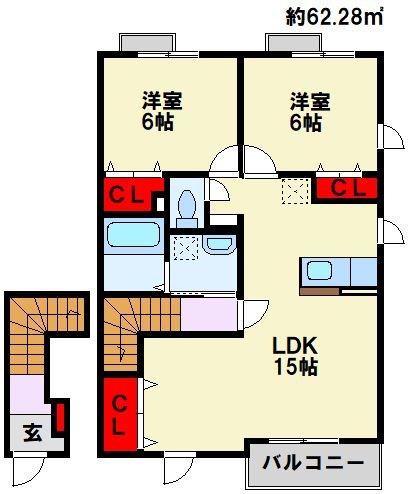 クレストコートⅡ 間取り