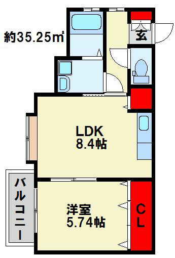 ウイングス砂津  間取り図