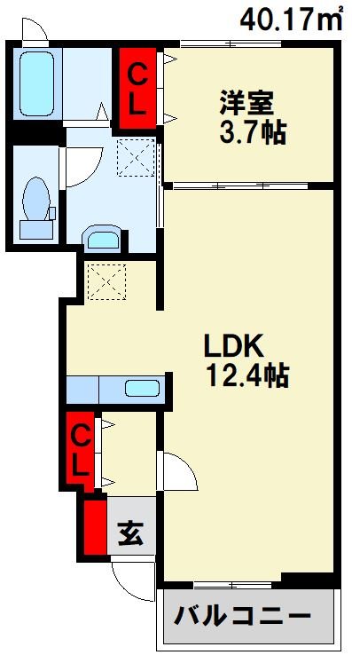 ベルデュールⅢ 間取り