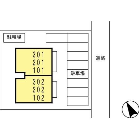 コンフォールⅠ番館 駐車場配置図