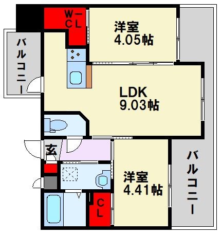 ギャラン鷹の巣 間取り