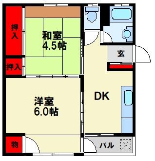 陣原ハイツ 間取り