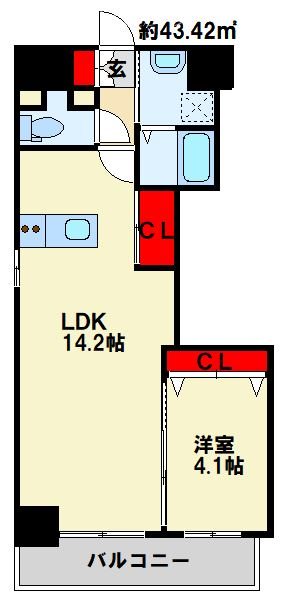 ERUZAGLANZ中津口 間取り