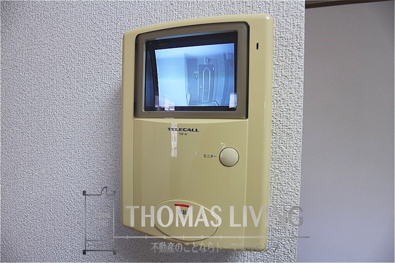ステラ上の原Ⅱ モニタ付きインターホンで来客確認ができます。