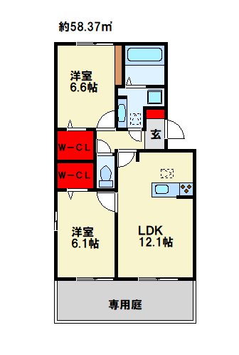 トレス下富野 間取り
