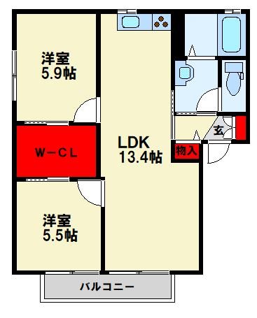 エクセルコート B棟 間取り