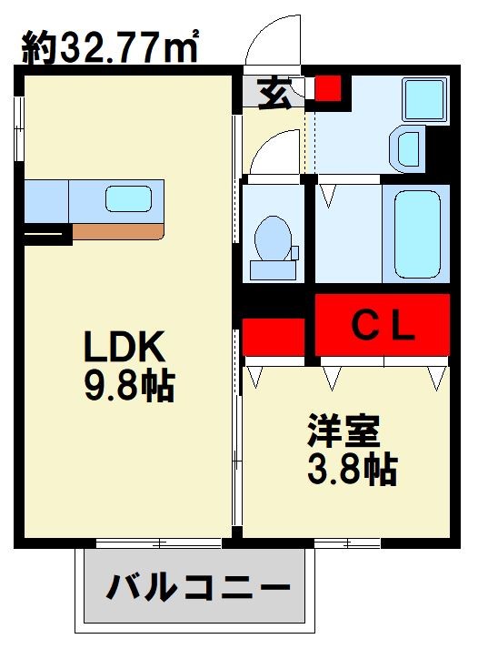 サンクラーズメゾンB棟  間取り