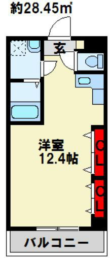 寿山ビル  1Rの間取りです。