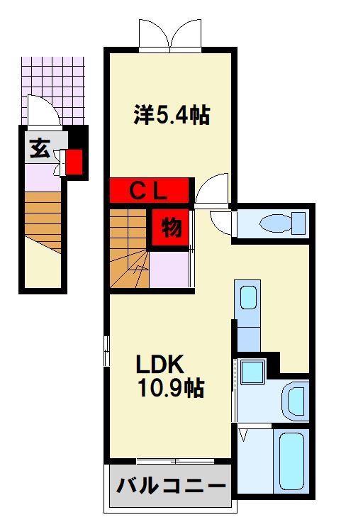 ジュネス 角部屋のみLDK側面に窓があります。