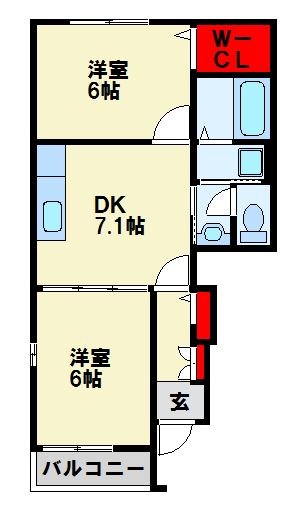 ブランミュール水巻 A棟 間取り