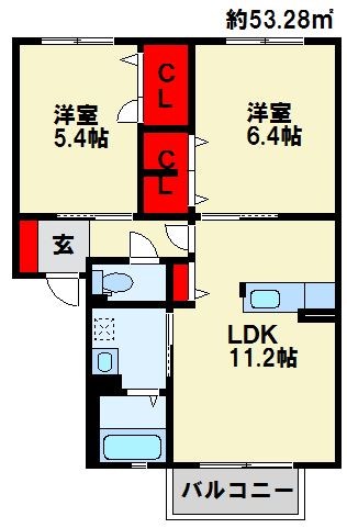 グランブルー A棟 間取り
