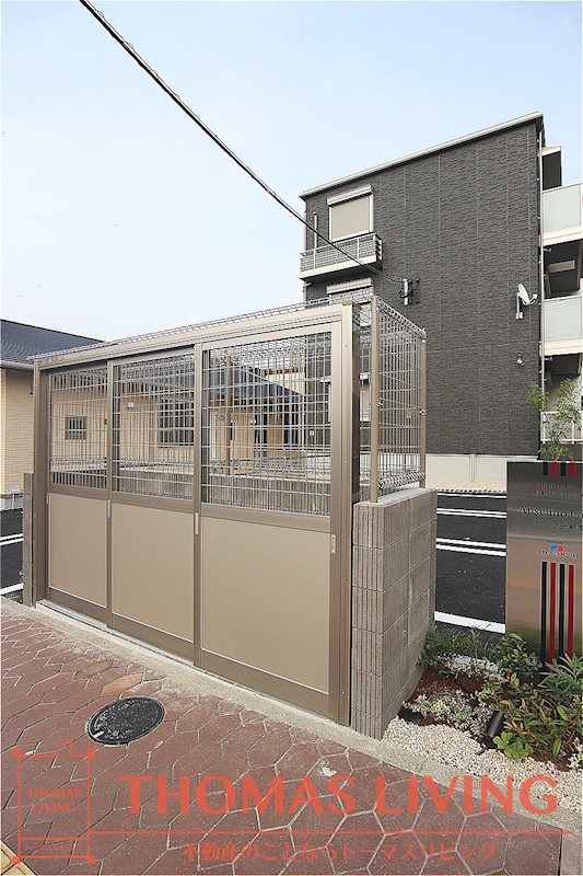 アンセルモ祇園 敷地内のゴミ捨て場のお写真です。