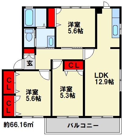 ウィステリアⅡ 間取り
