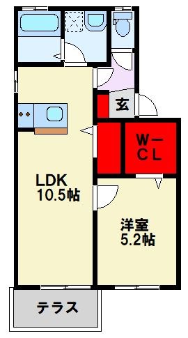 ボヌール アンドゥロワ A棟 間取り