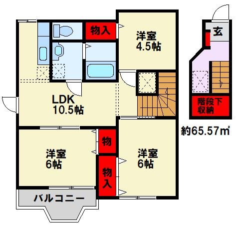 サンコーポ本城 A棟 間取り