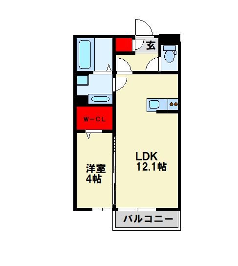 D-ROOM和田町  間取り