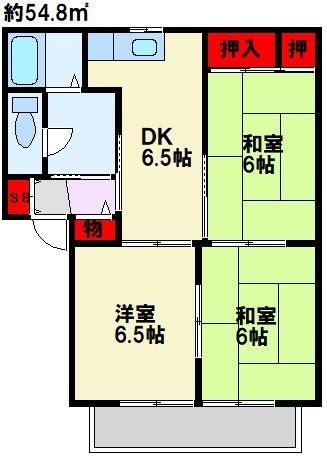 Lガーデン本城Ⅰ 間取り