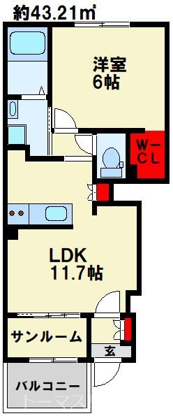 ピースタウン原町 間取り