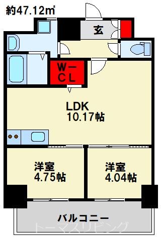 ALiSS歯科大前  間取り