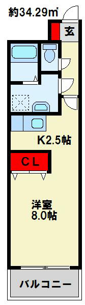ミラドール F  ※左右逆の間取りになります。