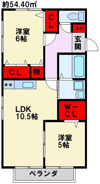 ヒルズリバーサイド D棟   間取り