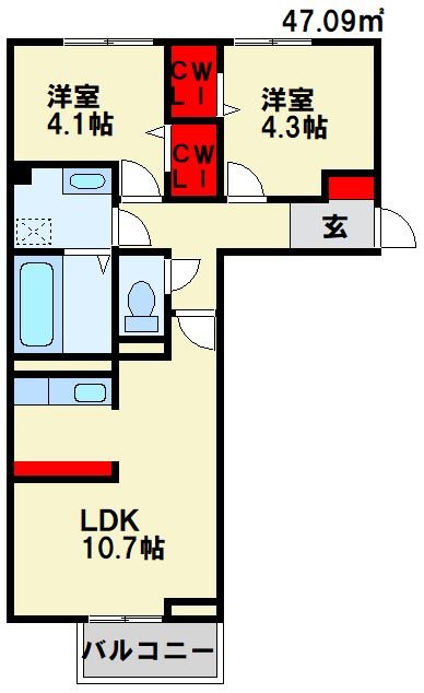 グレイスアシヤⅡ 間取り