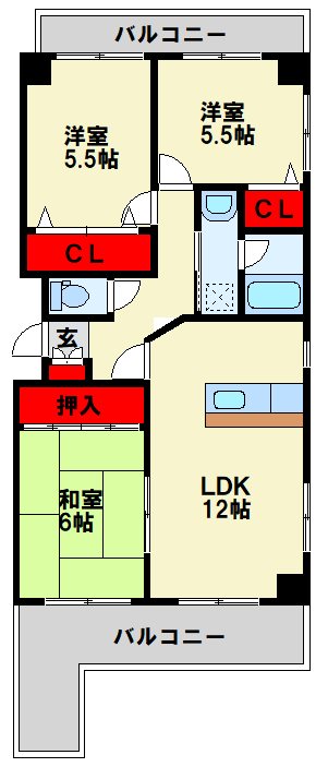 アネーロあそう 間取り
