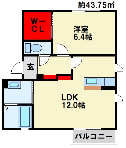 シャーメゾン津田　B棟  間取り