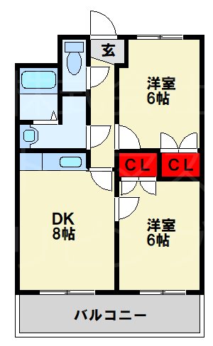 エルザサンリバー戸畑 間取り