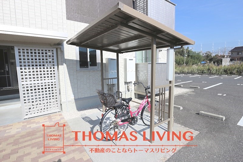 レスポワールⅡ 駐輪場。