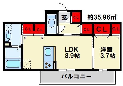 ソレールヴィラⅡ Ｄ棟 間取り