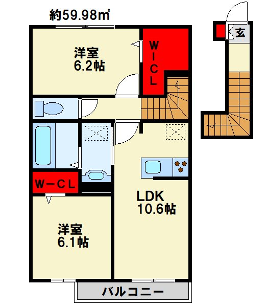 ファミールヴィラ　A棟  間取り