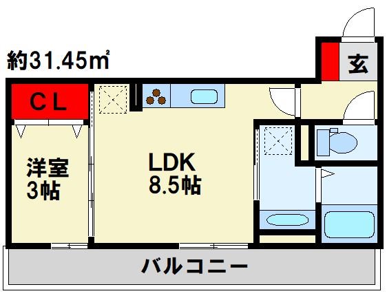 Polonia Matsubara B棟 間取り