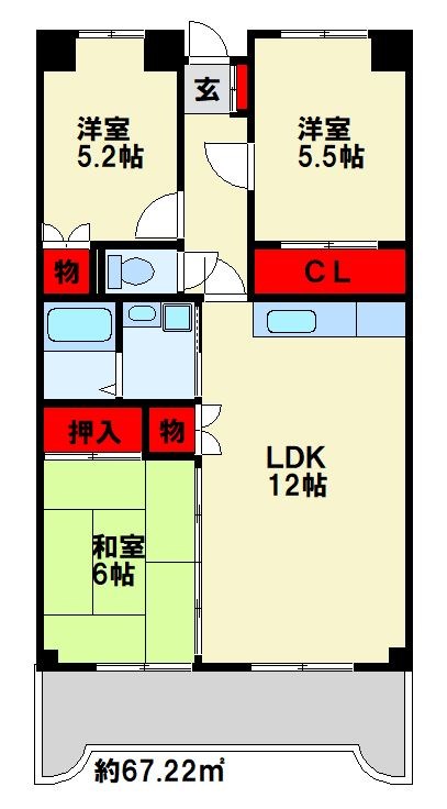 シャトレ樹庵 ３LDK